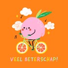 Perzik fruit fiets oranje sinaasappel